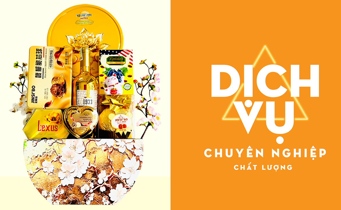 giỏ quà PNS có dịch vụ chuyên nghiệp